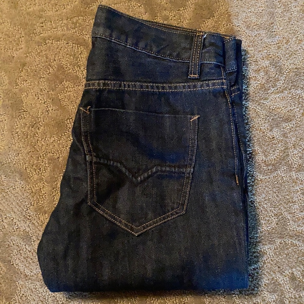 Dark denim jeans